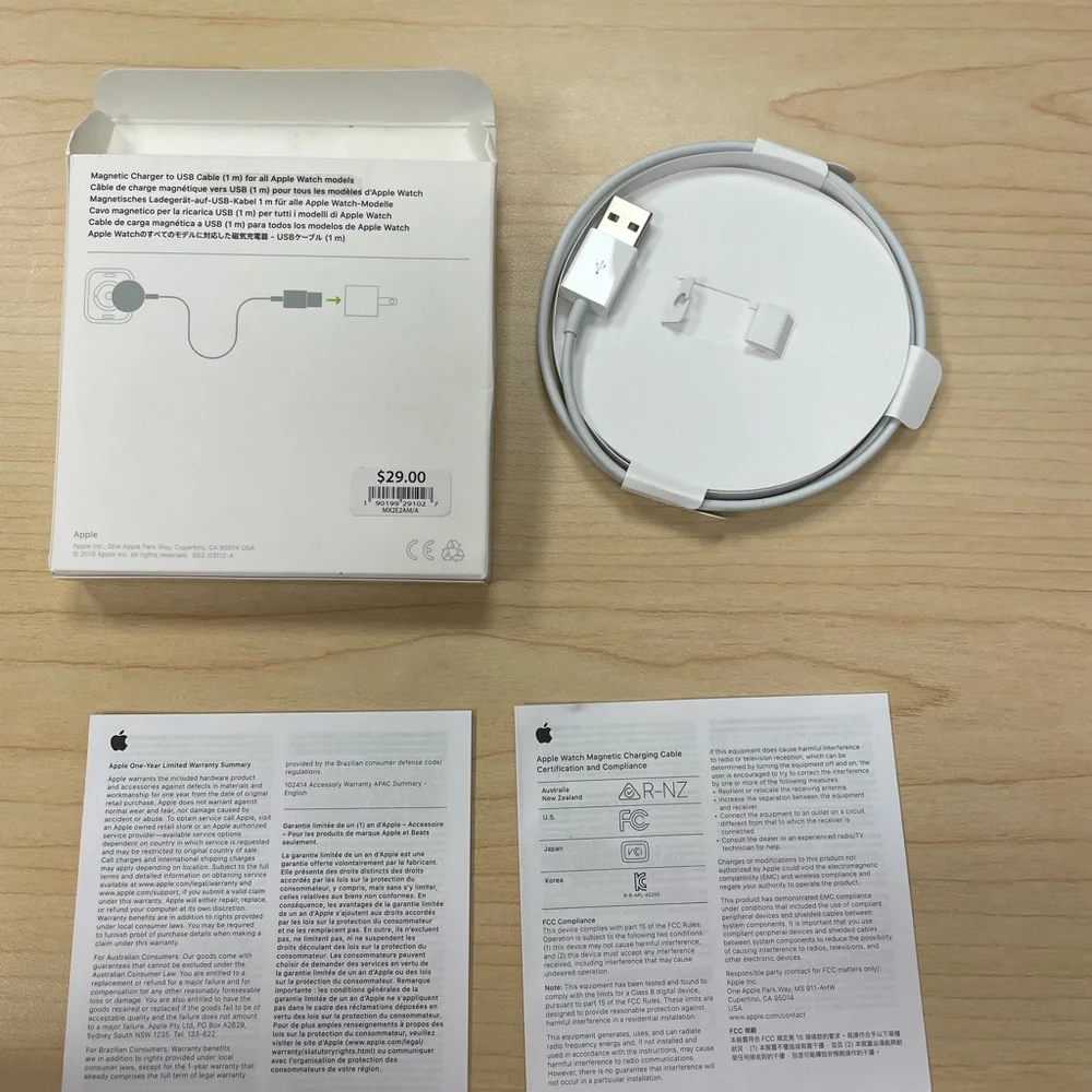 NIB Apple Watch Magnetic Charger to USB Cable (1m)